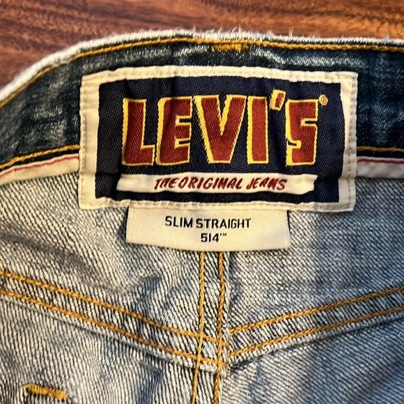 Vintage LEVI'S Slim Straight 514 W32 L34 - Picture 2 of 7